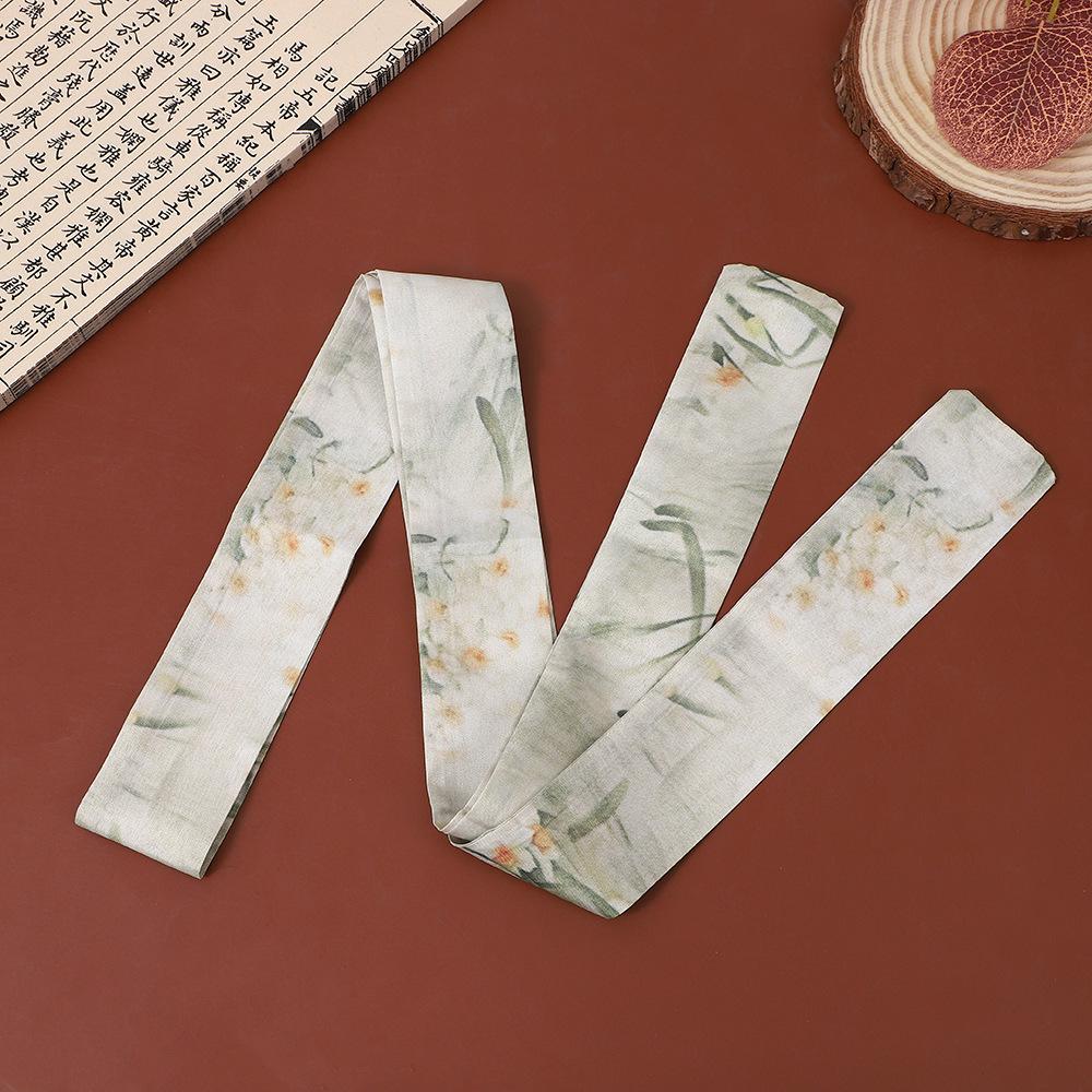 

Весенний длинный узкий шелковый шарф в древнем стиле: Китайская лента для волос и аксессуар для сумки