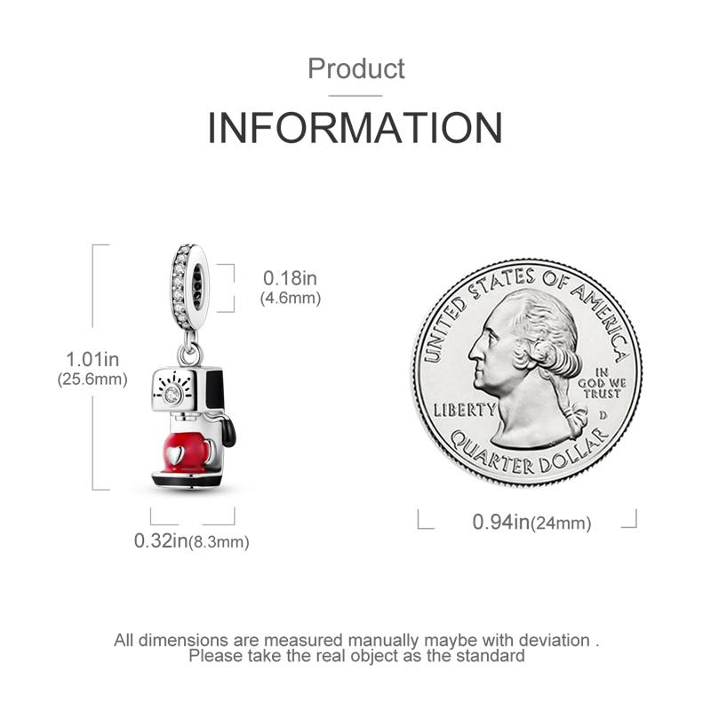 Afternoon Tea Series Cute Cat Teapot Bead Copper Classic Coffee Cup Fit Original Fashion Bracelet Women Jewelry