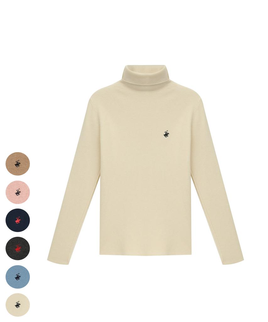 BHPOLOCLUB Women'S Daily Viscose High-Neck Knit 7 Colors Tk029