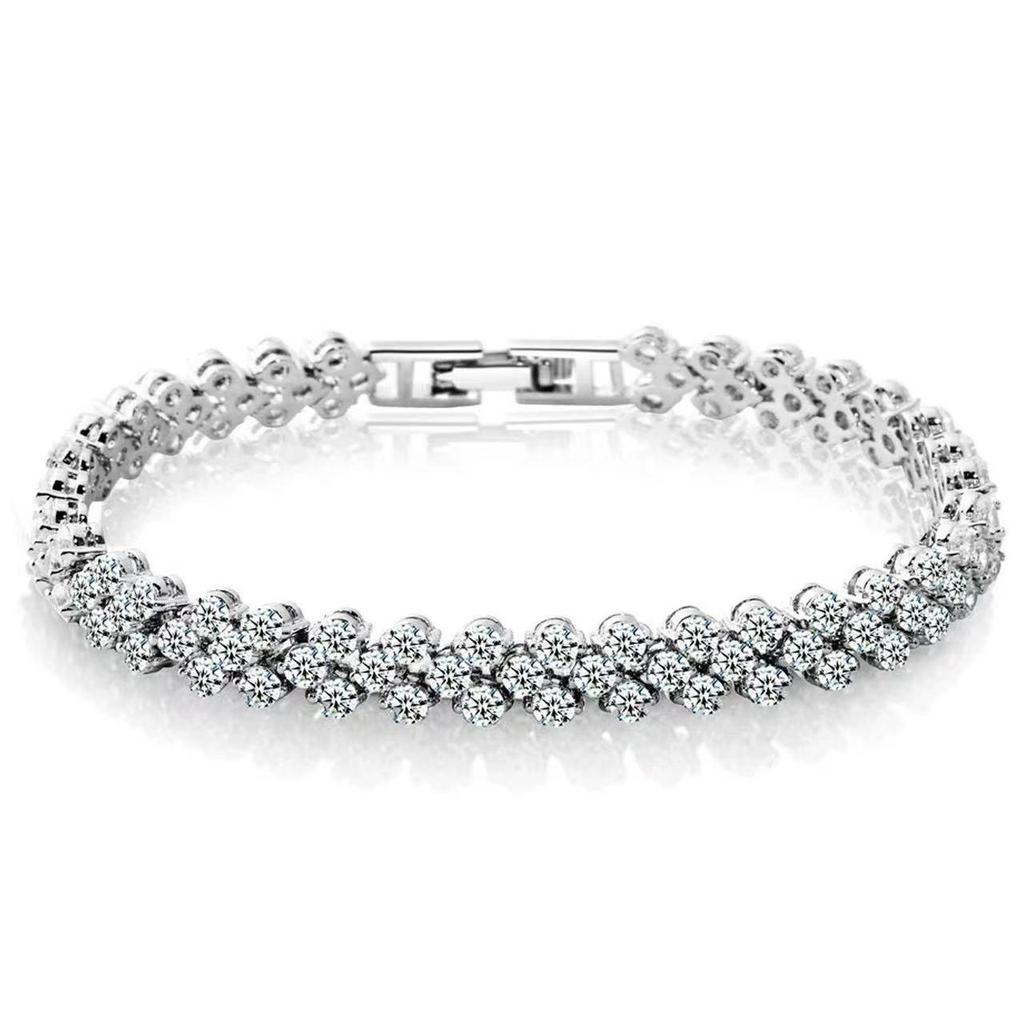 Cuban Full Diamond Women's Bracelet - Trendy, Light Luxury, Niche Design, Cool Style for Fashionable Women