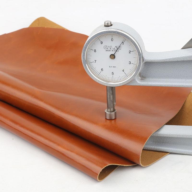 Gelbbraun 1,0 mm Dicke ultradünnes gewachstes Leder Obernarbe Echtes Leder Material für Sofa, Bettkopfteil, Sitz, Kleidung Repa