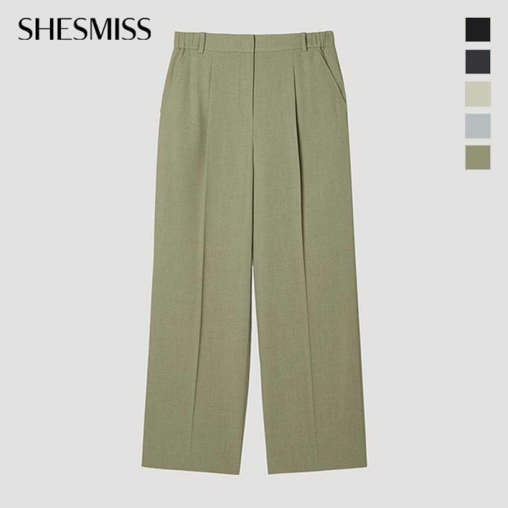 [She S miSS] Back Banding One Tuck Wide Setup pantS SwSSlp22050