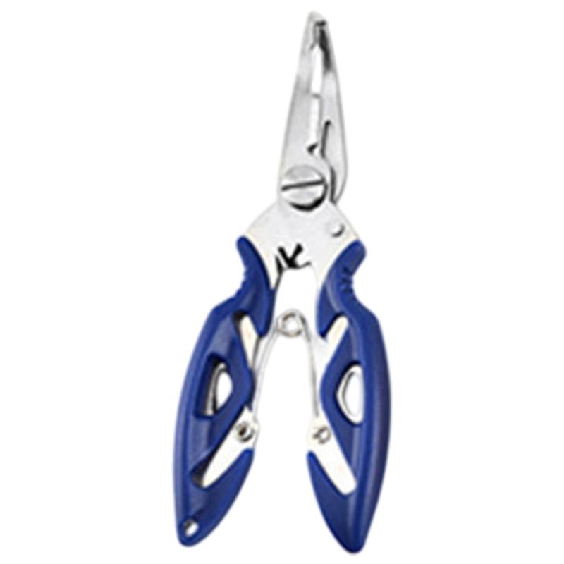 Fishing Plier Multitool Stainless Pliers Multifunctional Braided Fishing Line Cutter Split Rings Pliers with Safety Lock