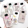 Cartoon Elephant Pink Phone Case For Xiaomi Poco X3 Nfc X5 X6 X7 Pro F7 Ultra F6 F5 F4 M6 M5S X4 GT M4 M3 F3 Soft Cover Shell Po