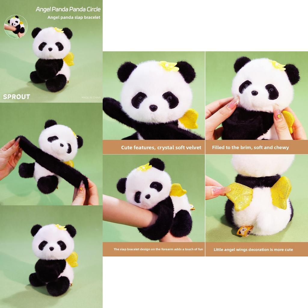 Plush Panda Toy With Soft Polyester Filling For Kids Birthday Gift