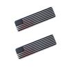 2Pcs 3D Metal USA Flag Sticker American Decal Body Emblem Access For Car Truck
