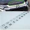 1 szt. 3D ABS dla samochodu OUTLANDER litery na przednią maskę Grill emblemat maski tylny zderzak bagażnika naklejka z emblematem ciężarówki Styling