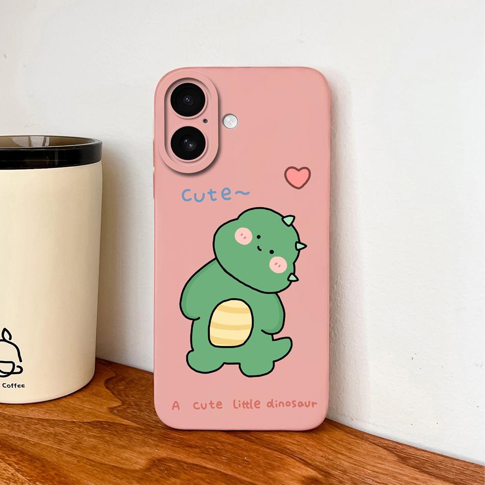 For iPhone 17 Pro Max / iPhone Air Phone Case Lovely Cartoon Liquid Silicone Full Coverage Anti Drop Bumper For iPhone17 Fundas