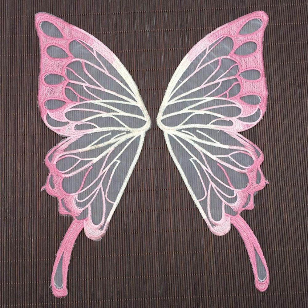 Krajka DIY Butterfly vyšívané nášivky Nášivky Motýlí vzor Krajkový límec Přišít nášivky