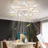 Minimalist Smart LED Ceiling Fan Light with Remote Control, 85-265V for Bedroom