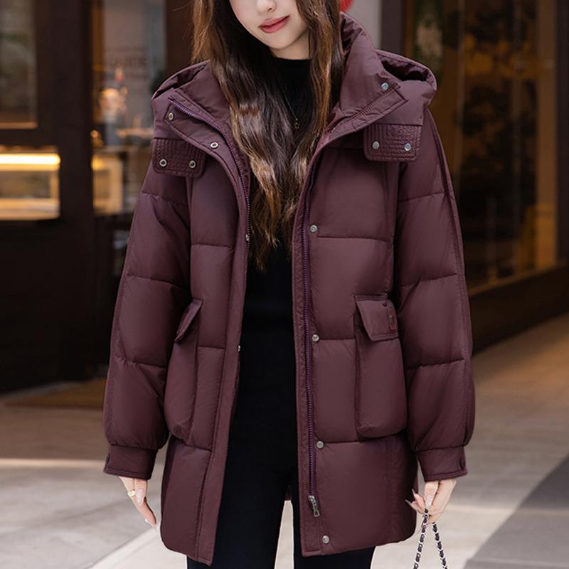 Fashion Woman Winter Long Coats Hooded Plus Size Loose Thick Warm Parkas Women's Jackets