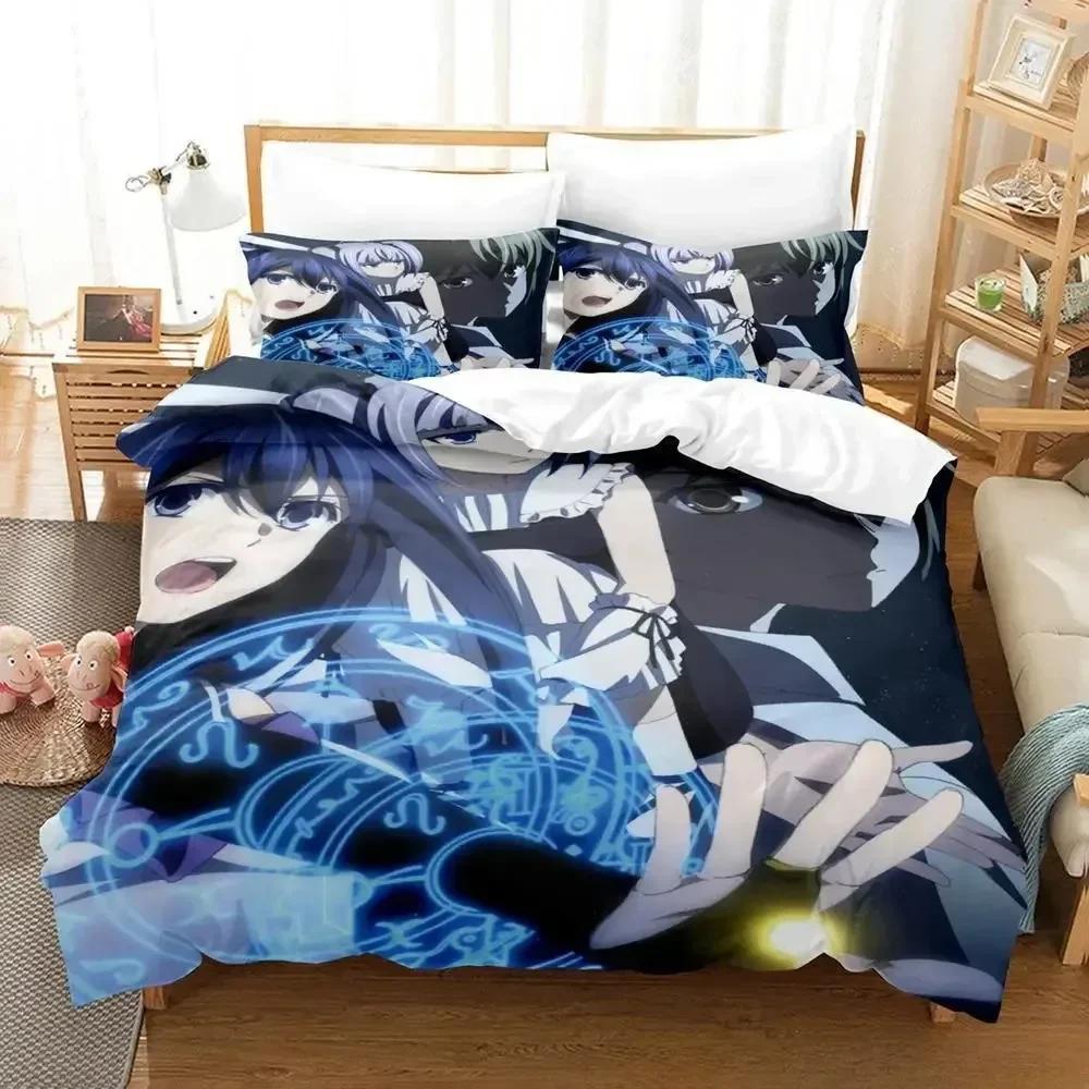 Gokukoku No Brynhildr Bedding Set Single Twin Full Queen King Size Bed Adult Kid Bedroom Duvet Cover Anime Bed Sheet