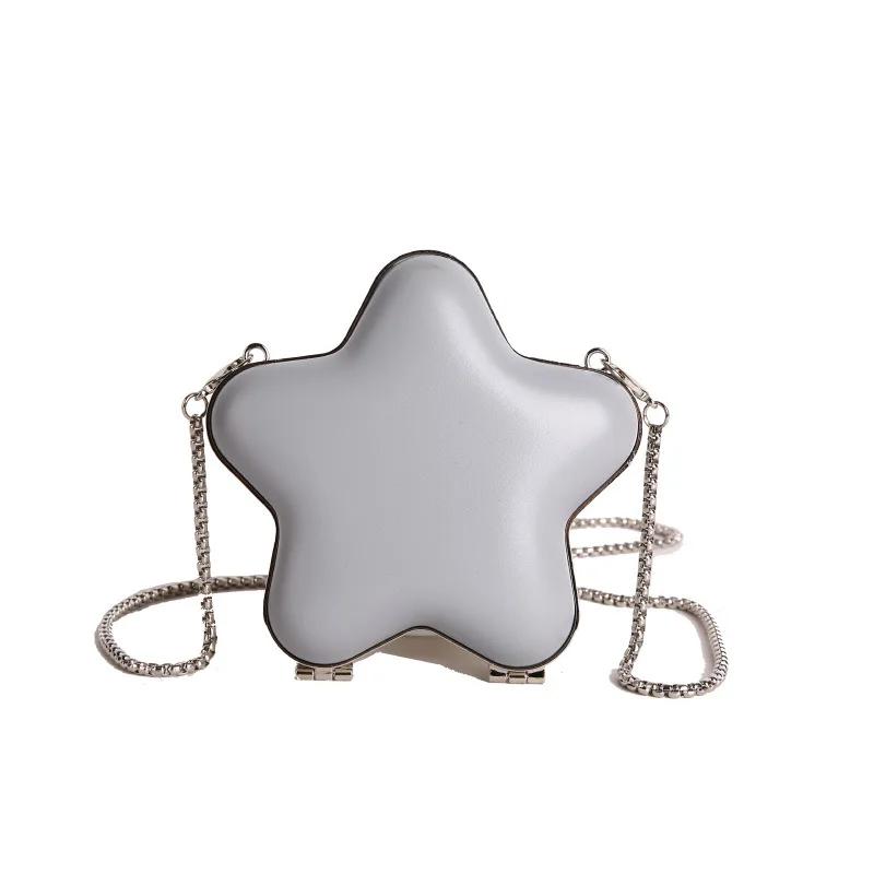 

Five pointed star mini mouth red envelope cute princess style chain small bag shoulder coin purse