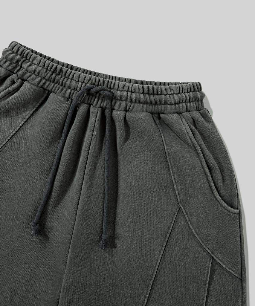 Beodeonteu Multi-Cut Line Pigment Sweatpants [Charcoal]