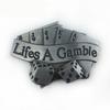 Poker Flush Legierung Würfel Gürtelschnalle - Lässiges Mode Unterhaltungszubehör