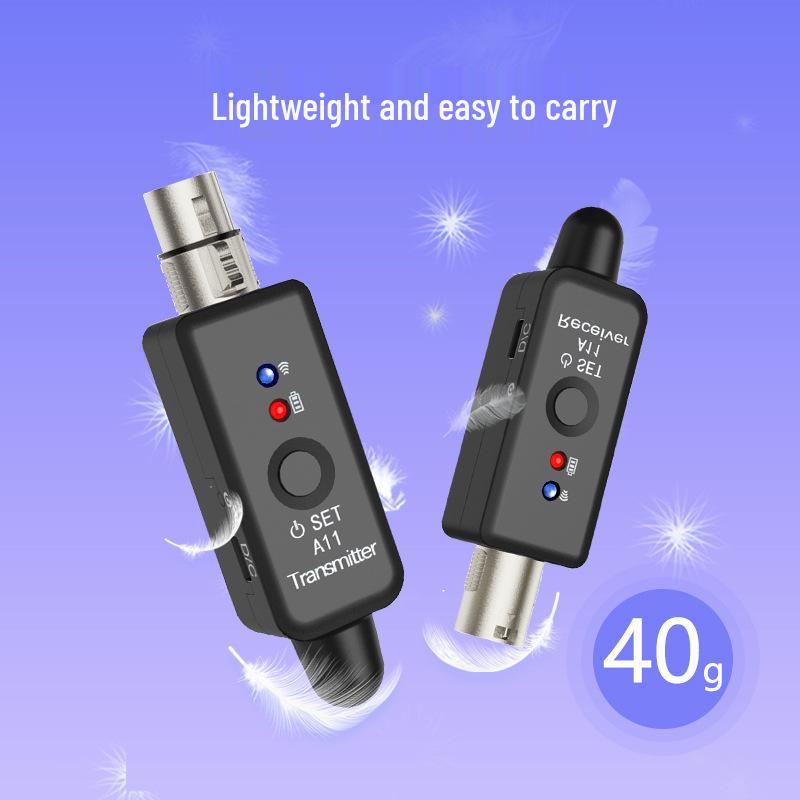 Universal Wired Microphone Converter & Transmitter for Musical Instruments