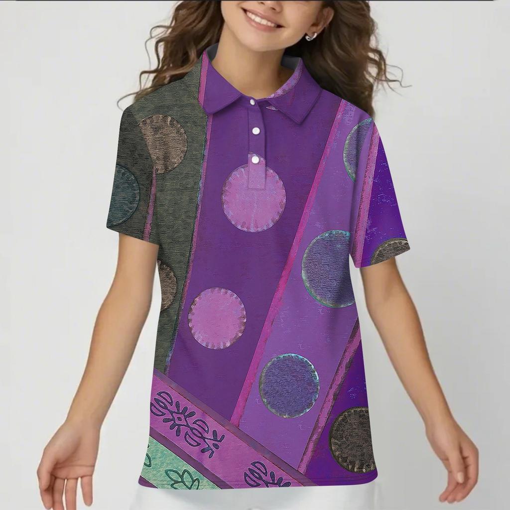 Children's Daily Casual Short-sleeved  Tops T-shirts  Shirts