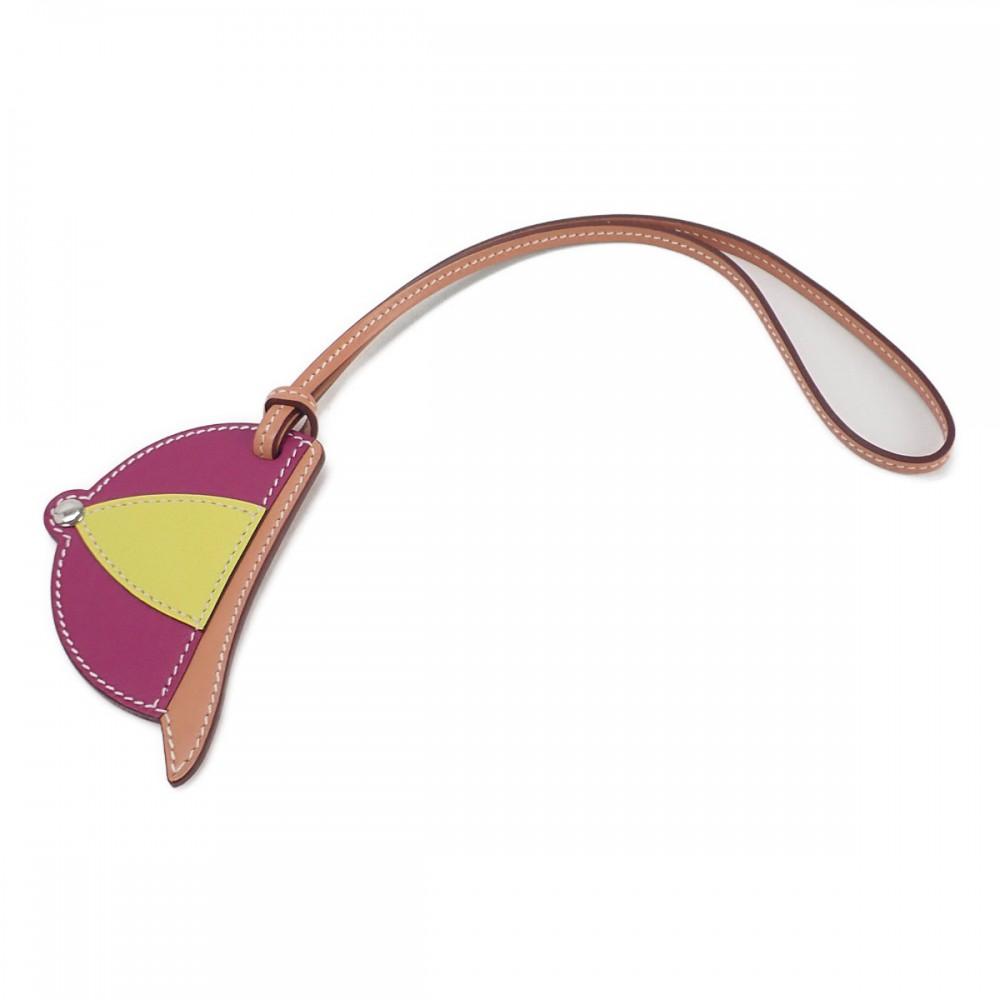 

HERMES H069715CKAH key ring Tailcut/lime Swift Women