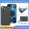 For iPhone 16 Plus Battery Back Cover with Camera Lens Phone Rear Housing Replacement Part for iPhone 16 Back Cover Glass