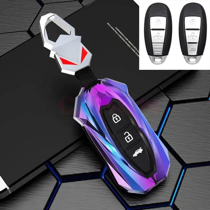 Smart Car Key Fob Shell Case Cover Holder Chain Protector For Suzuki Ertiga XL7 Swift SX4 S-Cross Grand Vitara Ciaz Ignis Baleno