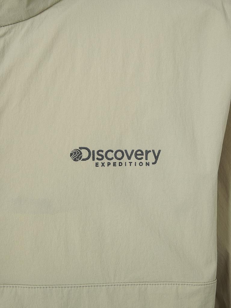 Discovery Expedition Freshvent Fulton Training Short Sleeve High Neck Anorak (L/Beige)