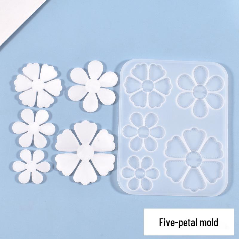 Poppy Crystal Resin Flower Petal Earring & Pendant Silicone Mold