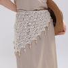 Countryside Style Hollow Out Lace Shawl Exotic Crochet Flower Scarves Elegant Fart Curtain Summer