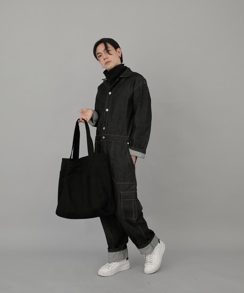 Saintcrew House Pocket Big Size Eco Bag Hp-111 Black