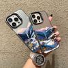 The Natural Beauty Of Lakes And Mountains Laser Phone Case For iPhone 15 14 Pro Max Plus 16 13 12 Mini 11 Pro Max Back Covers