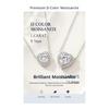 Women's Bestselling S925 Sterling Silver Heart Pendant Necklace with Moissanite Luxury Clavicle Chain Jewelry Accessory