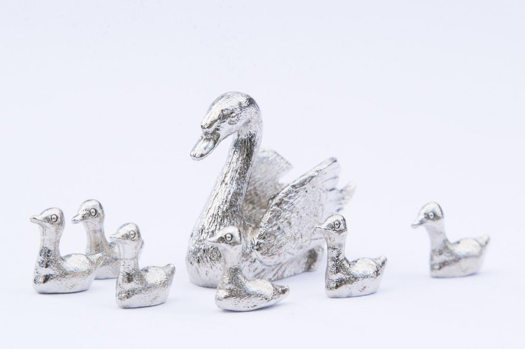 Swan and Child - British Animal Art Figurine Collection