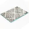 Tempered Glass Kitchen Serving Board with Graphic Decorations 80x52 Cm