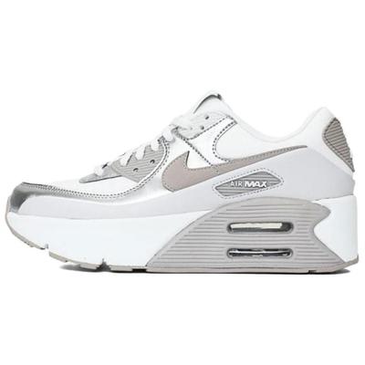 Air Max 90 LV8 Summit White Vast Grey Metallic Platinum College Grey Women's IB0170-101