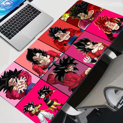 Large ESports Mouse Pad Son Goku Smooth Flexible Dragon Ball Rubber Gamer Pc Computer Keyboard For Csgo Kawaii Mosuepad