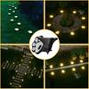 1-4pcs LED Solar Lawn Light Dog Paw Footprints Stairs Outdoor Waterproof Balcony Garden Fence Landscape Decor Solar Powered Lamp