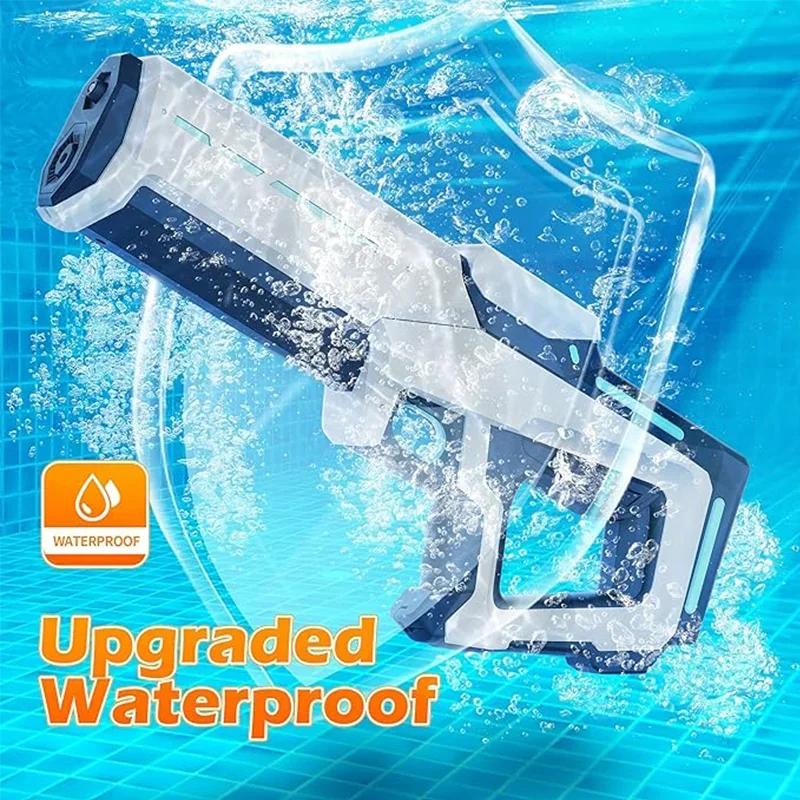 43cm Electric Water Guns For Adults Powerful Squirt Automatic Water Suction Water Blasters Summer Outdoor Beach Toy For Kid Gift