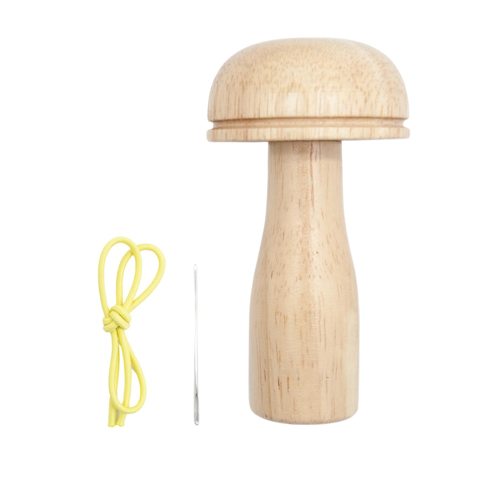 

1PC DIY Wooden Darning Mushroom Patchwork Tool Mending Pants Clothes Socks Weaving Crafts Needle Holder Sewing Accessories