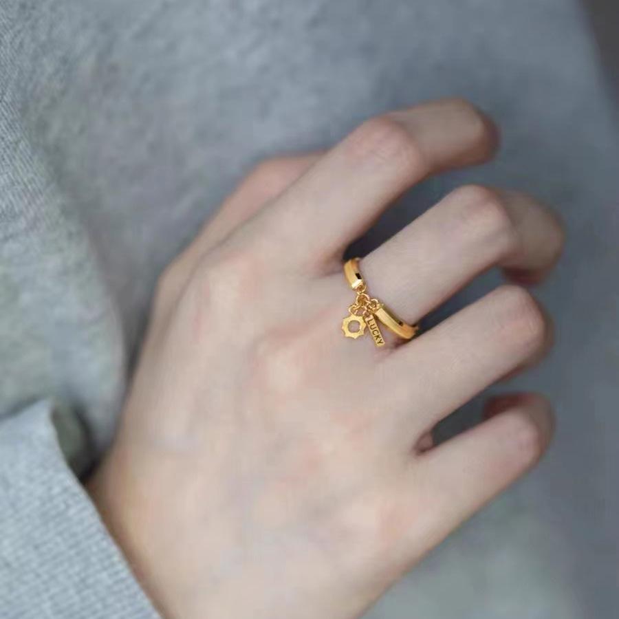 Vietnam Gold-Plated Copper Ring | Elegant Design | Fashionable Couple Style
