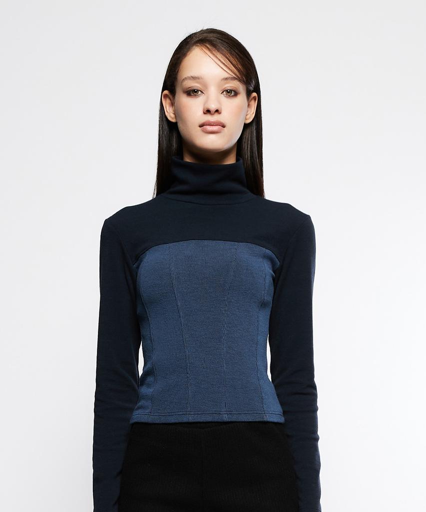 LARTIGENT L7 Corset T-Shirt(Navy)