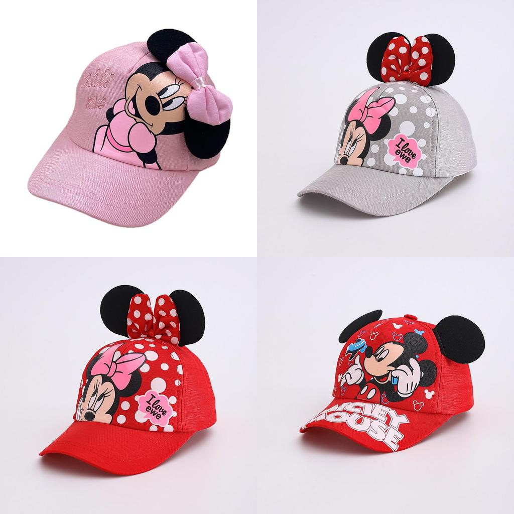 Cartoon Mickey Mouse Kids Baseball Cap With Breathable Polyester For Summer Outdoor Play