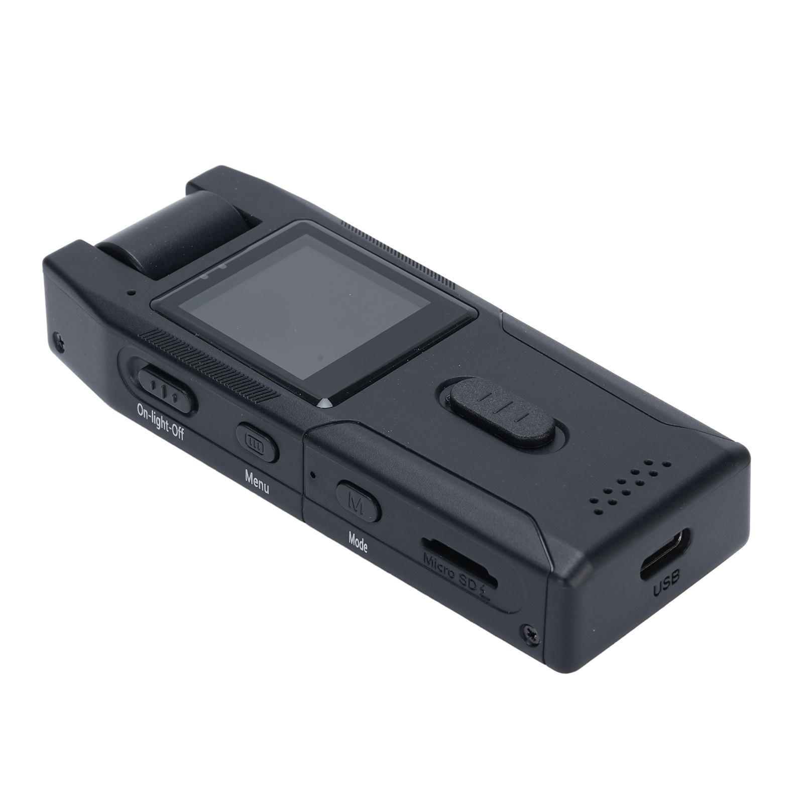 

Натільна камера 1,3-дюймовий кольоровий екран 120 град. ширококутна портативна HD 1080P носима мініатюрна камера