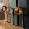 Yousheng 3 Pcs Copper Book Holder Ring Metal Thumb Book Page Holder Handmade Finger Ring Bookmark Lightweight Book Opener Reading Tool for Book Lovers