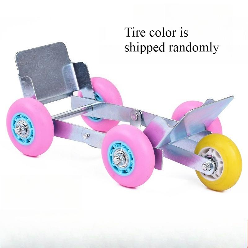 Motorcycle Tire Emergency Tool Foldable with 5 Wheel Flat Tire Moving Booster Device Super Load-Bearing Vehicle Self-Rescue Tool