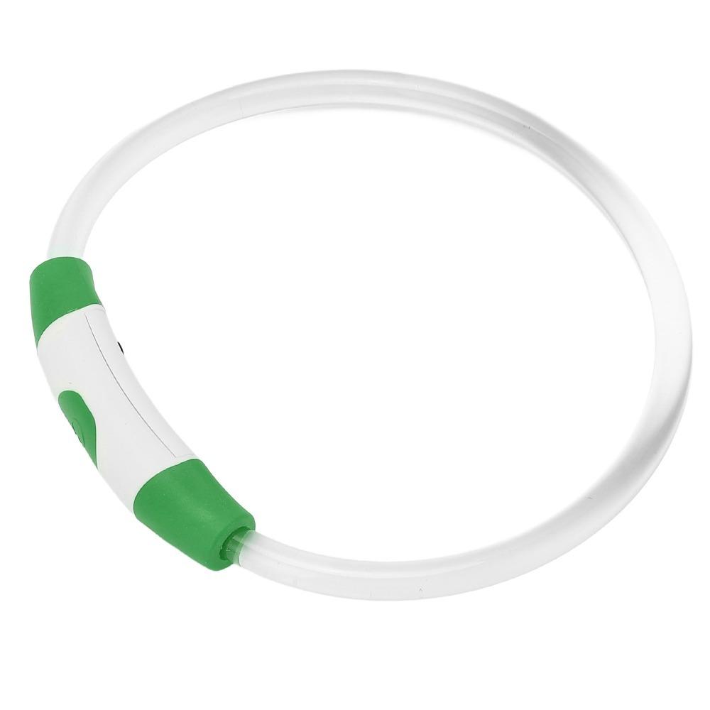 USB Charging Pet Collar Tube Shape LED Collar Bright Light Dog Necklace  Dog Walking