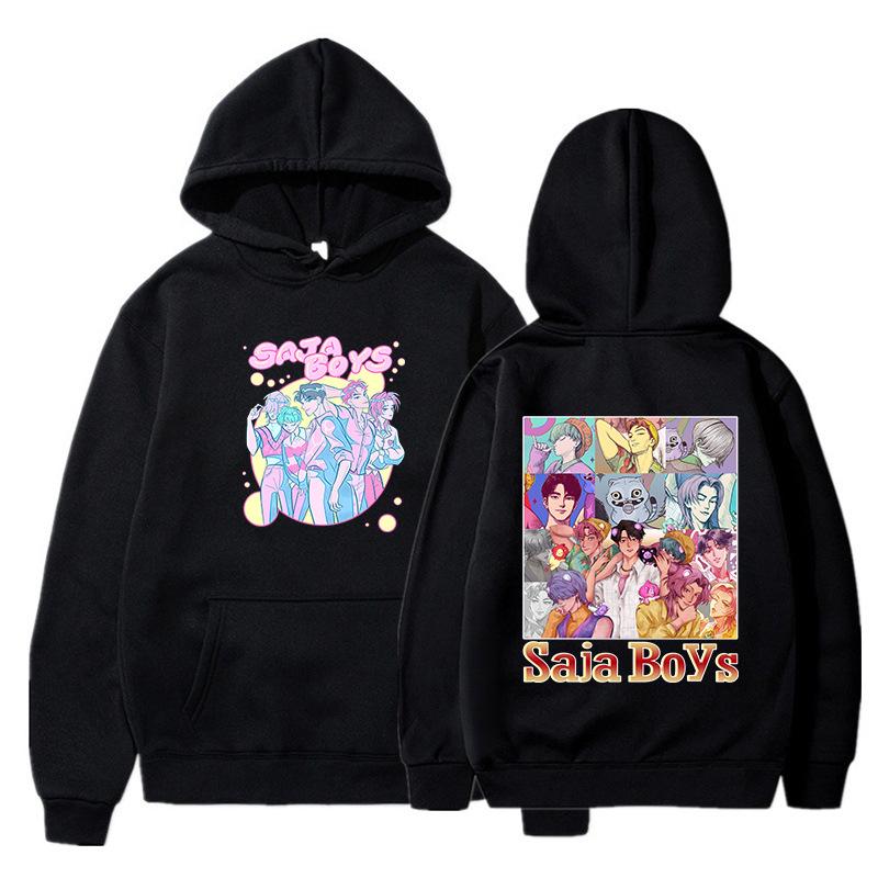 

Kpop Demon Hunters Anime Graphic Hoodie Women Autumn Winter Fashion O-Neck Long Sleeve Fleece Pullover Casual Women Sweatshirts XS чёрный