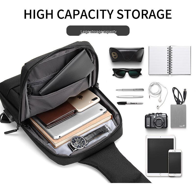 High-End Crossbody Bag: Trendy, Lightweight Chest Bag for Men & Women - Perfect for Travel and Commuting