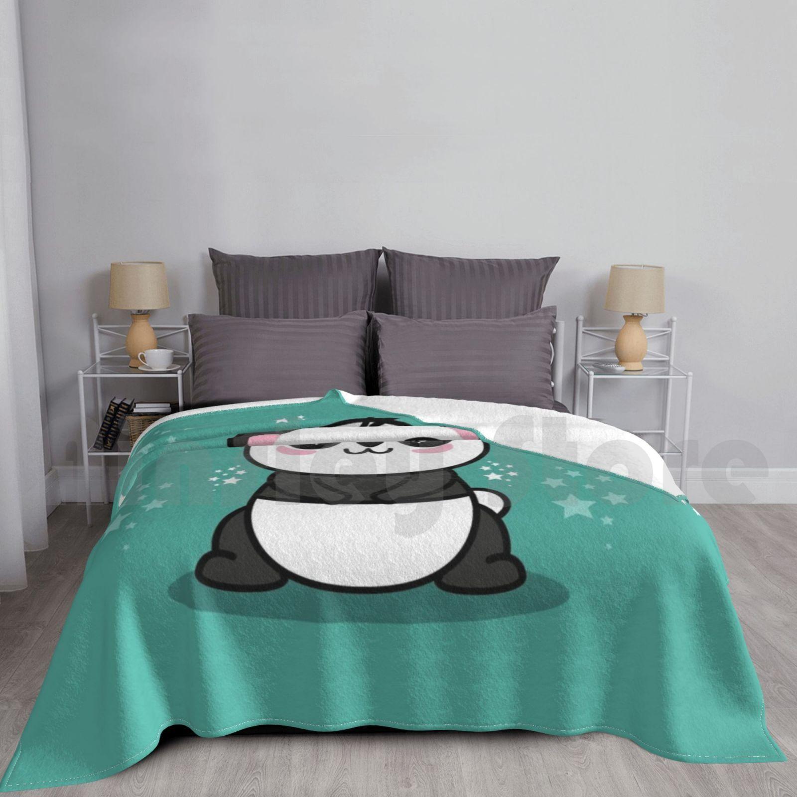 Panda Blanket Fashion Custom Panda Panda For Women Panda For Kids Panda For Boys Panda Theme Panda Themed Size: 75*100cm, Weight: 230 GSM