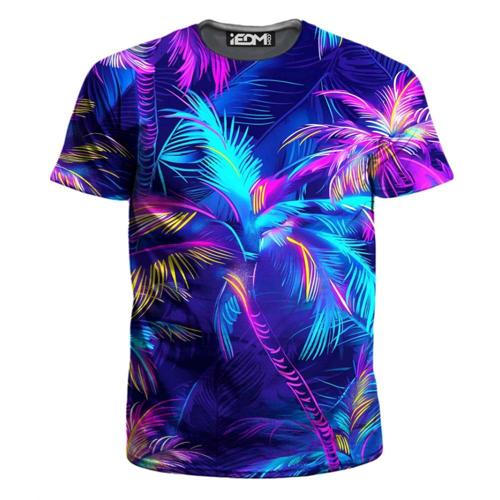 Men's T-Shirts 3D Print Colorful Pattern Round Neck T-Shirts Casual for Men Women Tops Oversized Fashion Kids Tees Clothing