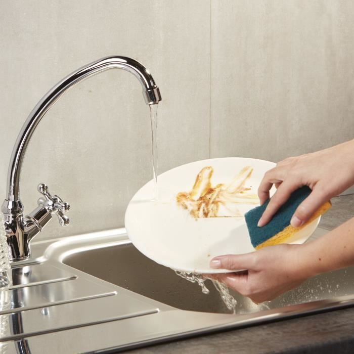 Spontex lot de 12 packs de 2 gratte-eponge stop-graisse - 24 éponges