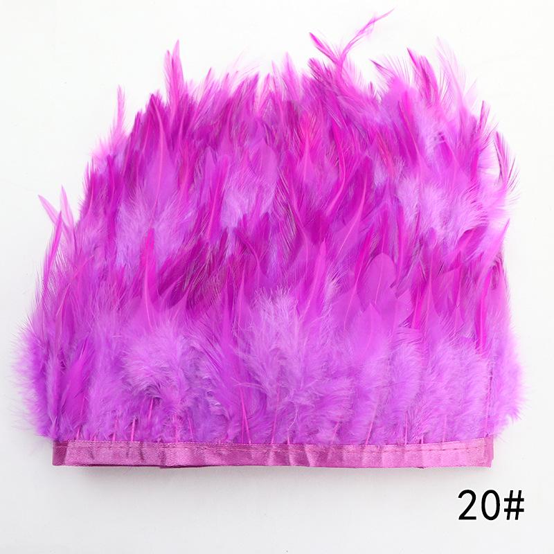 Feather Cloth Strip 10-15Cm Stage Performance Clothing Accessories Rooster Hair Cloth Edge Feather Strip